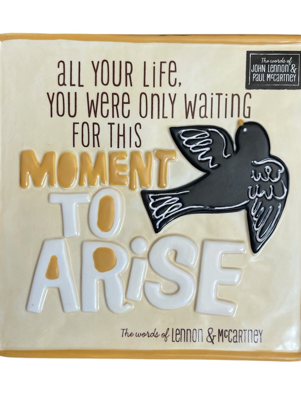 The Beatles Blackbird Quote Wall Plaque
